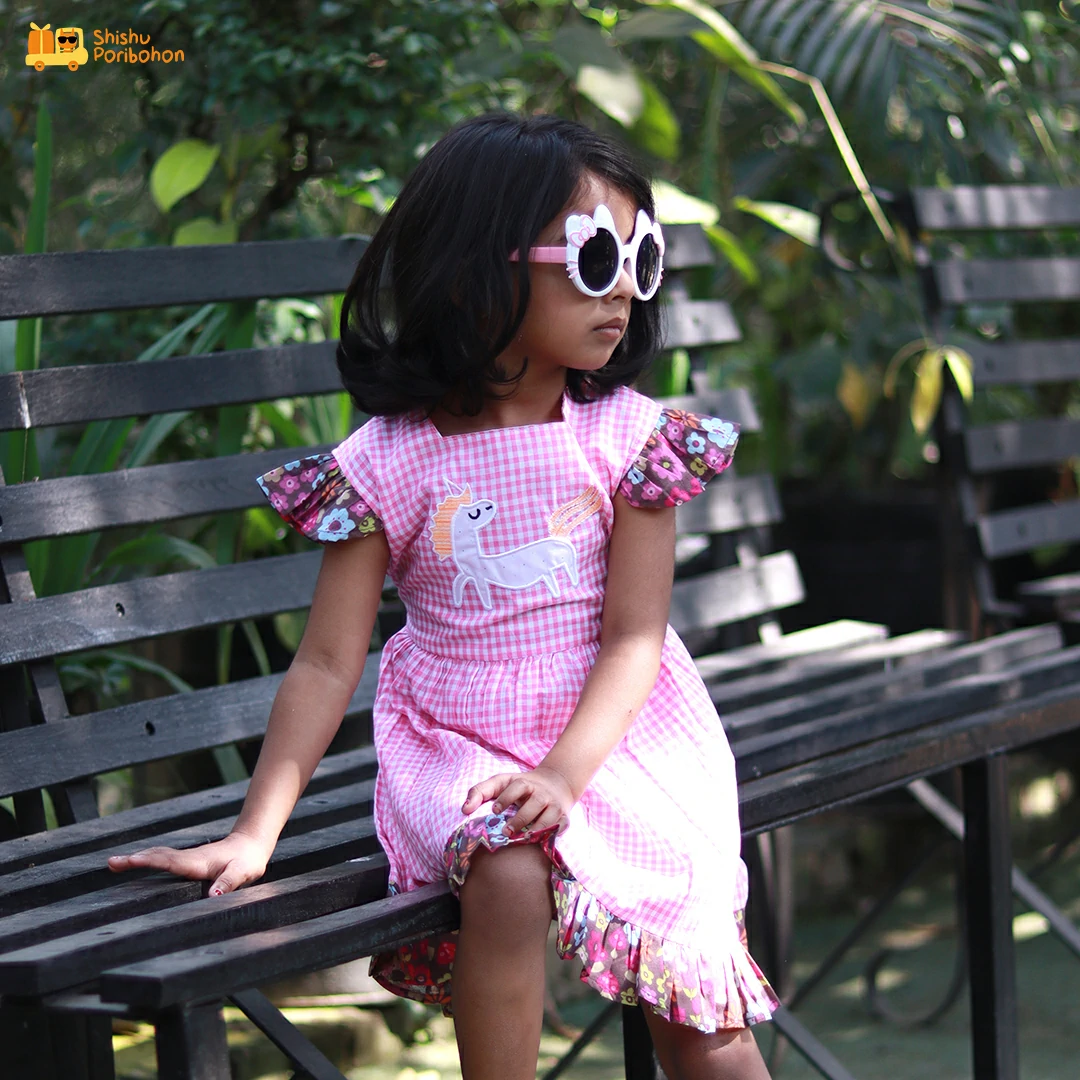 Uma the Unicorn Short-Sleeve Frock