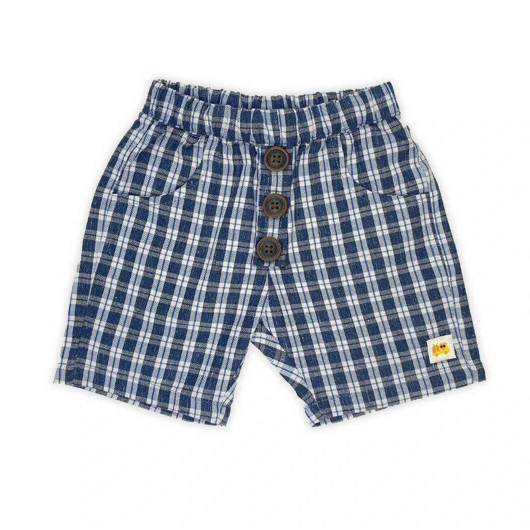 Blueberry Check Half Pant